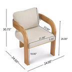 Eleganti sedie da pranzo per casa per cucina e sala da pranzo, set di 2 sedie da pranzo imbottite in bouclé di piccole dimensioni