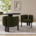 Eleganti sedie da pranzo per casa per cucina e sala da pranzo, set di 2 sedie da pranzo imbottite in bouclé di piccole dimensioni