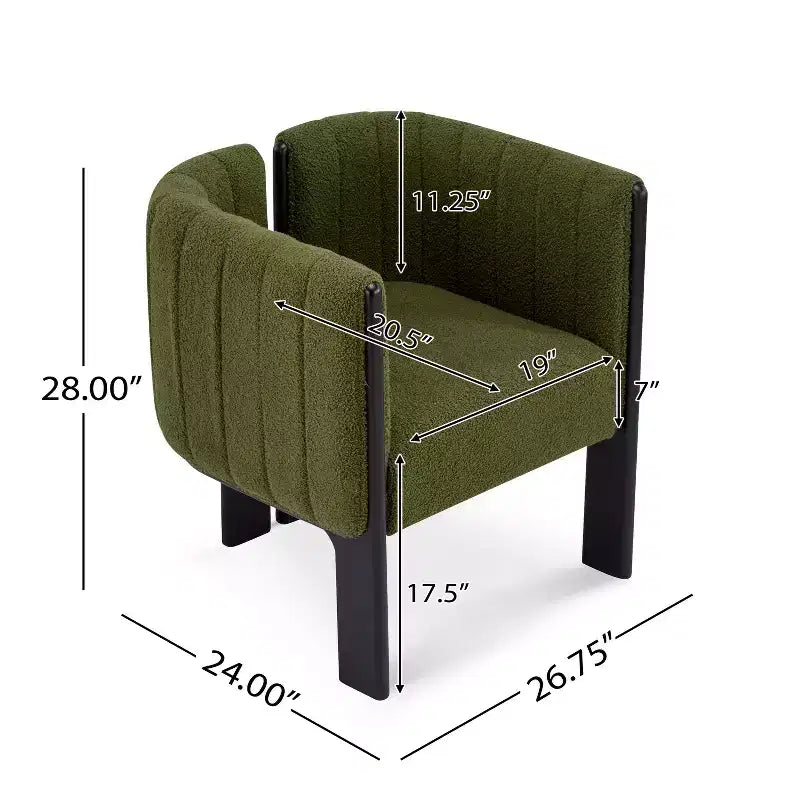 Eleganti sedie da pranzo per casa per cucina e sala da pranzo, set di 2 sedie da pranzo imbottite in bouclé di piccole dimensioni