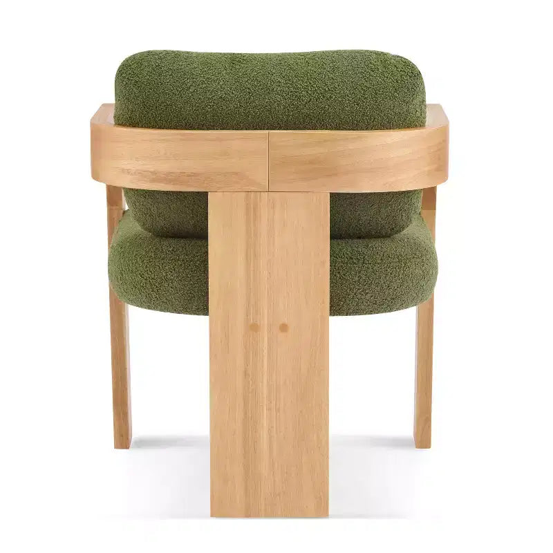 Eleganti sedie da pranzo per casa per cucina e sala da pranzo, set di 2 sedie da pranzo imbottite in bouclé di piccole dimensioni
