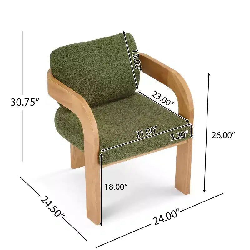 Eleganti sedie da pranzo per casa per cucina e sala da pranzo, set di 2 sedie da pranzo imbottite in bouclé di piccole dimensioni