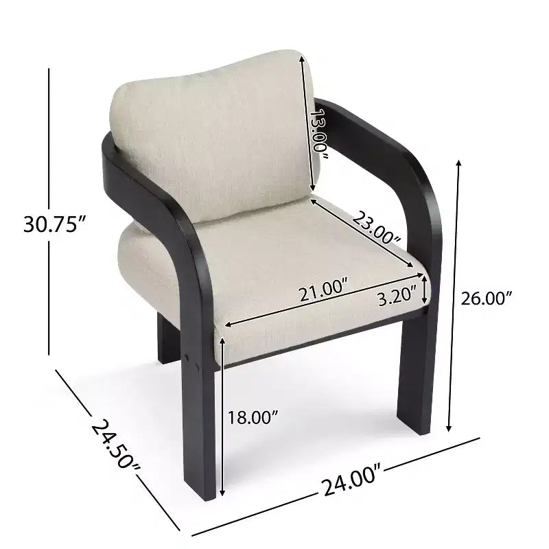 Eleganti sedie da pranzo per casa per cucina e sala da pranzo, set di 2 sedie da pranzo imbottite in bouclé di piccole dimensioni