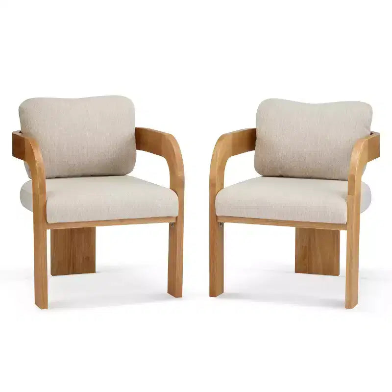 Eleganti sedie da pranzo per casa per cucina e sala da pranzo, set di 2 sedie da pranzo imbottite in bouclé di piccole dimensioni