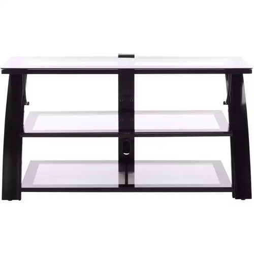 Aiden 3-in-1 Flat Panel Media TV Stand - Black - SEI