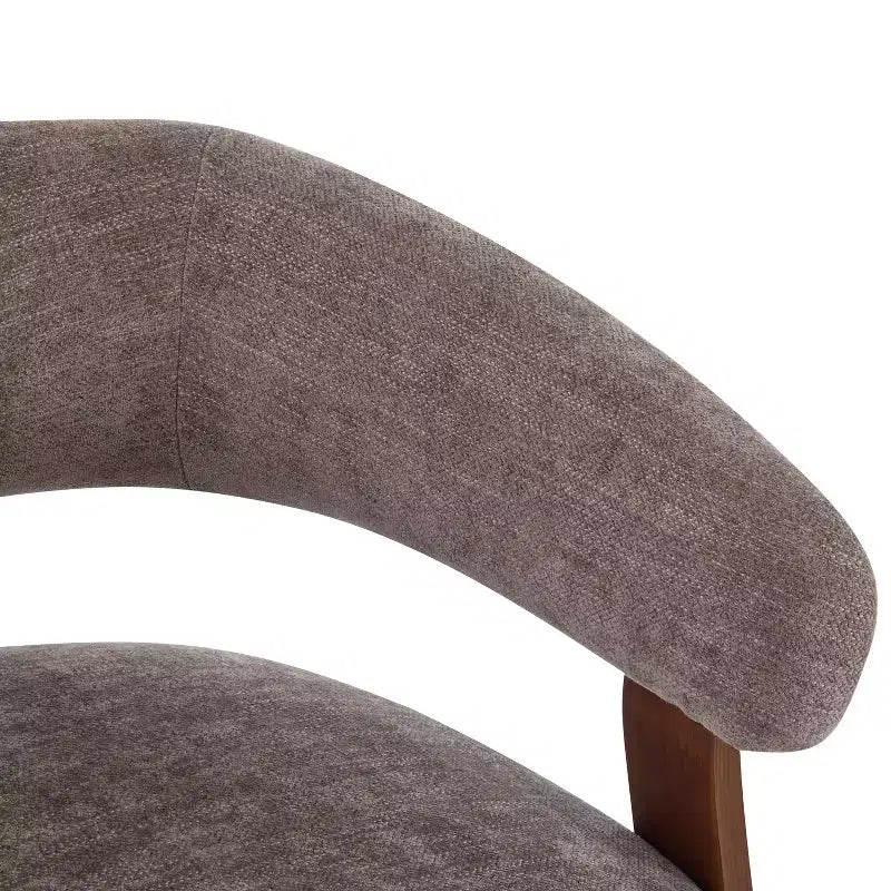 Christopher Knight Home Sedia moderna imbottita Arnaud in legno curvato