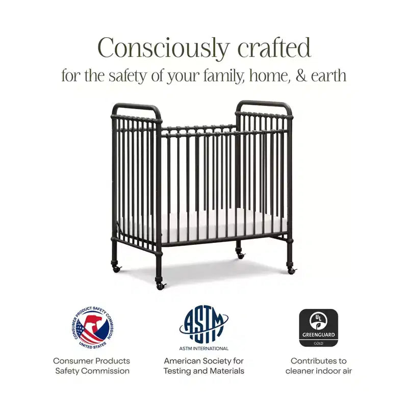 Culla mini convertibile 3-in-1 in metallo Namesake Abigail