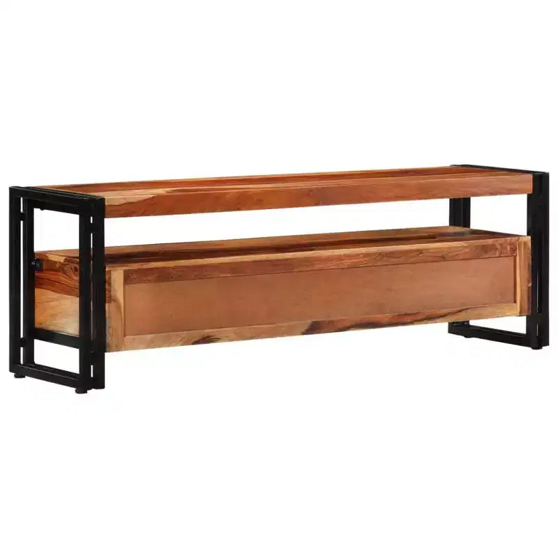 vidaXL Mobile porta TV Colore legno naturale, nero