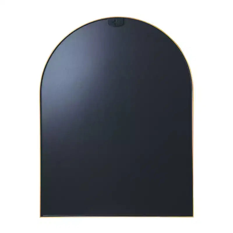 Specchio da parete ad arco con cornice in alluminio nero da 30 x 40 pollici per bagno, vanità, camera da letto, ingresso e soggiorno