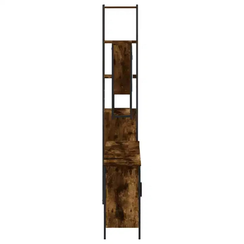 vidaXL Set di Mobili da Bagno con Mensola 4 pz Legno Multistrato Moderno Portaoggetti